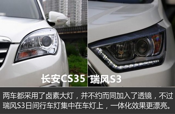 长安cs35对比瑞风s3 高清图片
