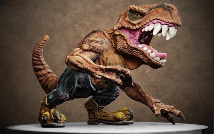 3d打印暴龙卡通像